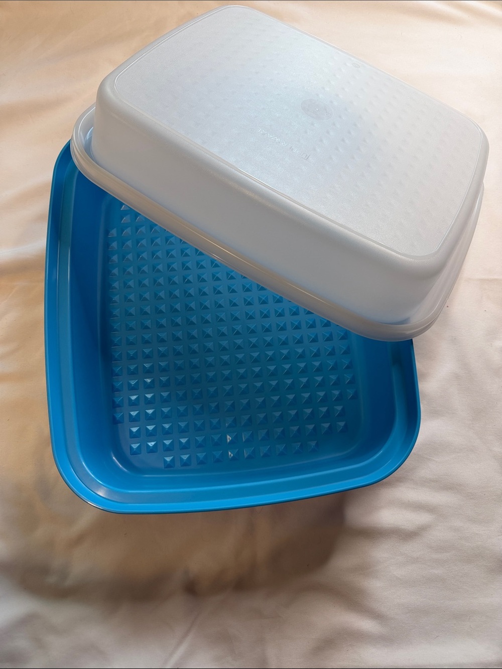 Tupperware Blue Food Storage Lid (Large)